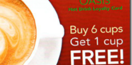 Hot Drinks – Buy 6 cups, Get 1 FREE!